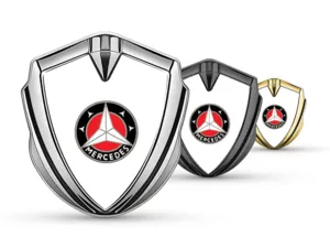 Mercedes Silicone Emblema Badge Stile Pro Inox